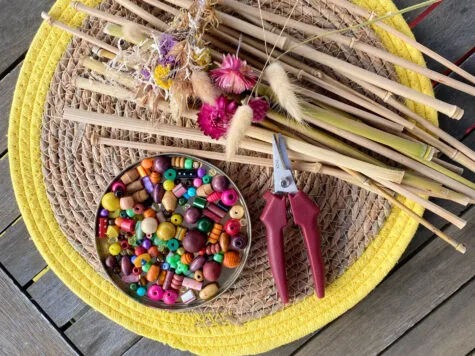 Création d&rsquo;un mobile fleuri