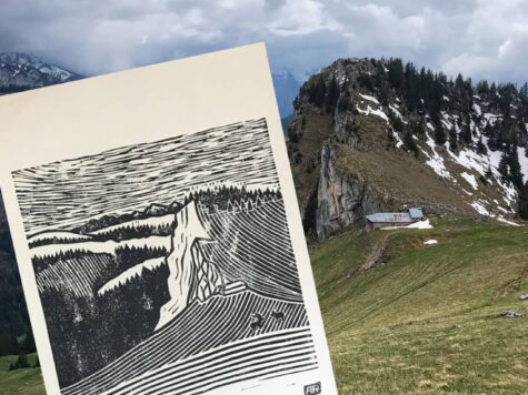 Linogravure – Votre photo paysage