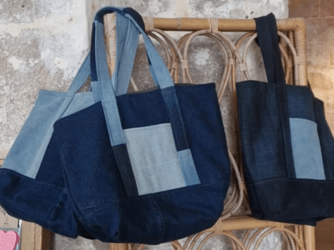 Initiation Couture : sac cabas jeans upcyclés