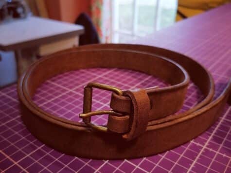 Fabrication d’une ceinture en cuir