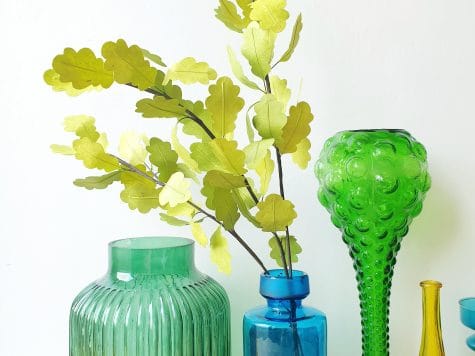 Kit DIY 3 branches de chêne en papier népalais