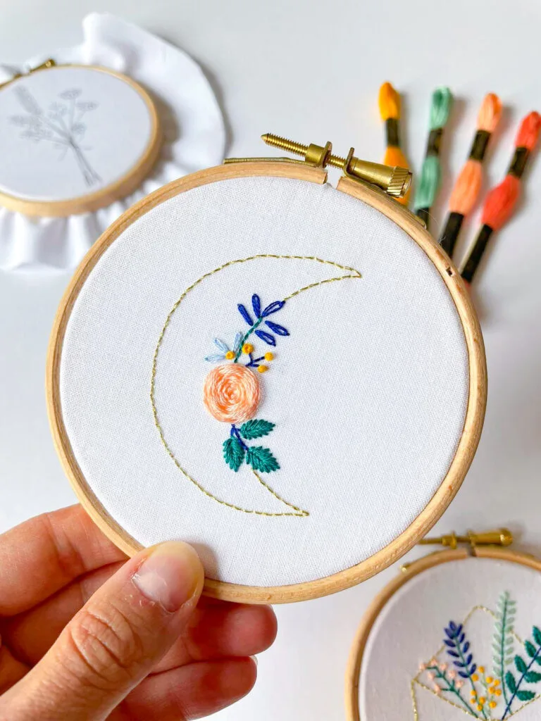Kit de broderie : Quartier de lune