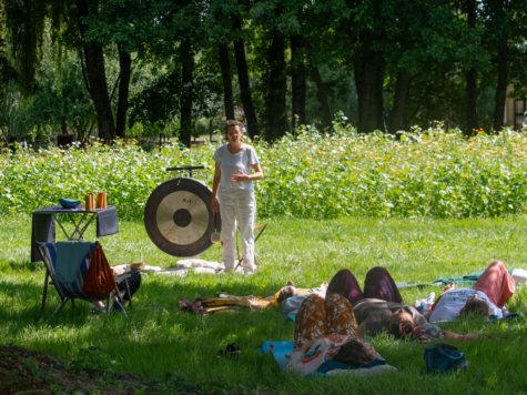 Bain sonore gong et relaxation guidée.