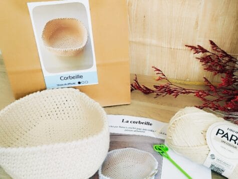 Kit crochet débutant corbeille