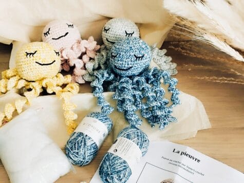 Kit crochet intermédiaire doudou pieuvre