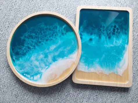 Atelier vagues en résine
