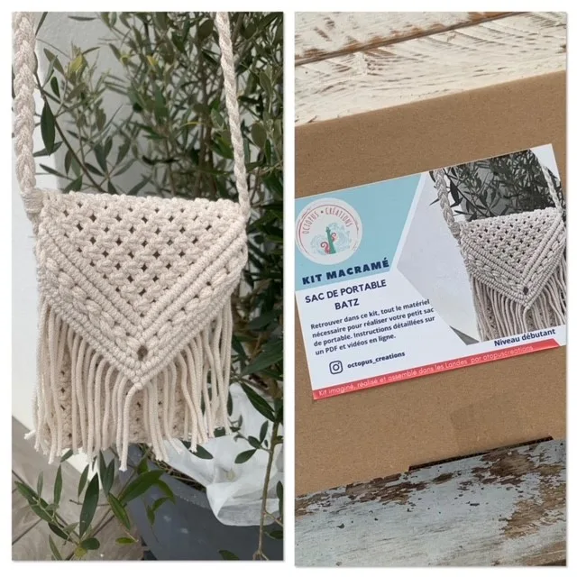 KIT Macramé sac de portable BATZ