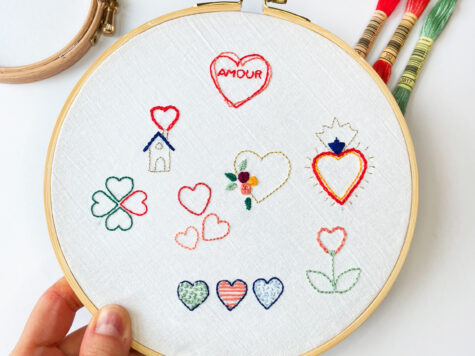 Kit de broderie : L’Amour l’Amour