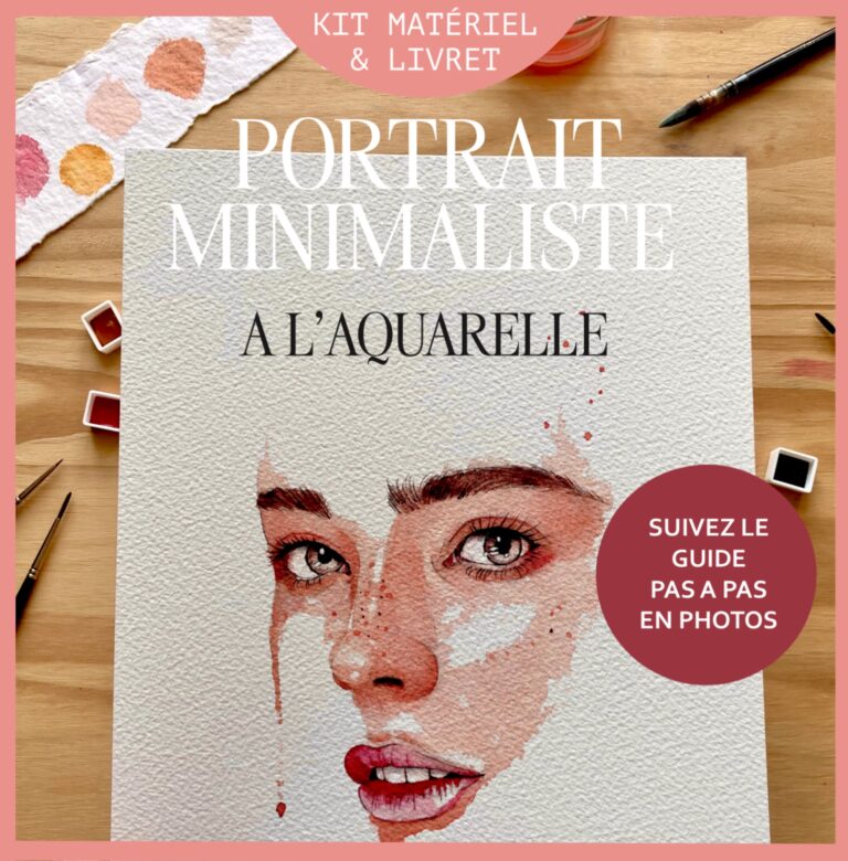 Peindre un portrait à l’aquarelle – Modèle CLARISSE