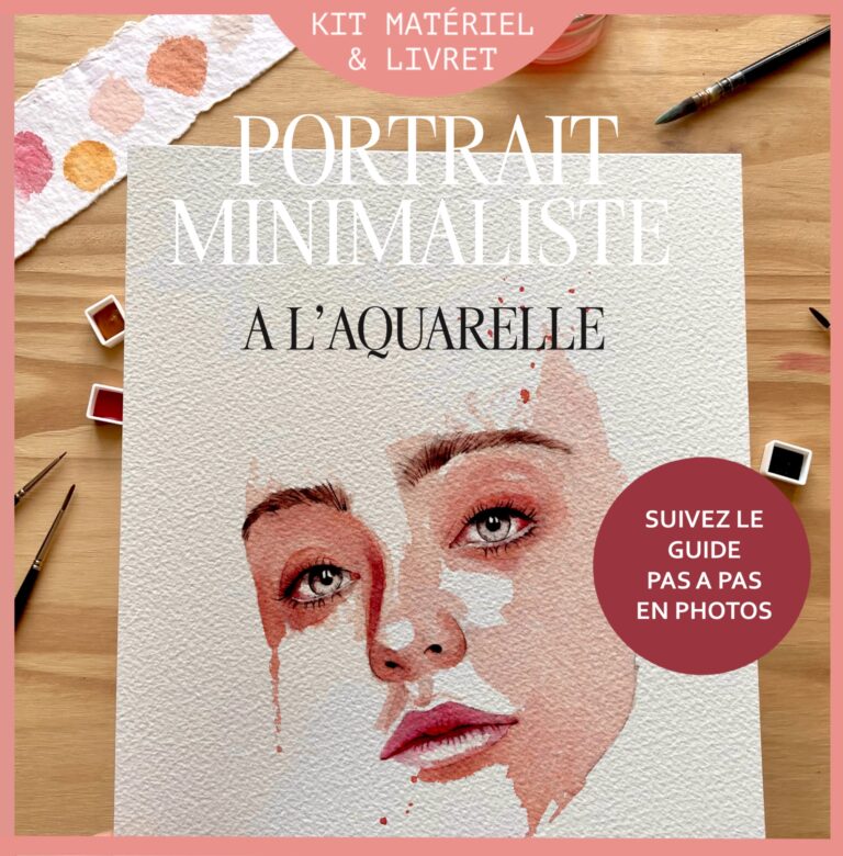 Peindre un portrait à l’aquarelle – Modèle NICOLE