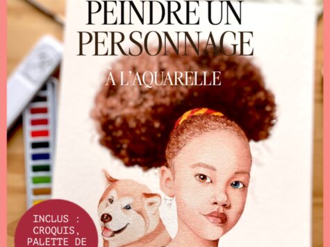 Peindre un personnage à l’aquarelle – Modèle MALIA – KIT ENFANT