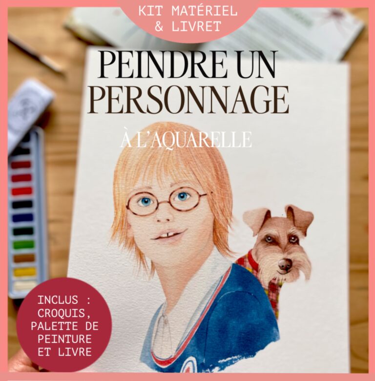 Peindre un personnage à l’aquarelle – Modèle ACHILLE – KIT ENFANT