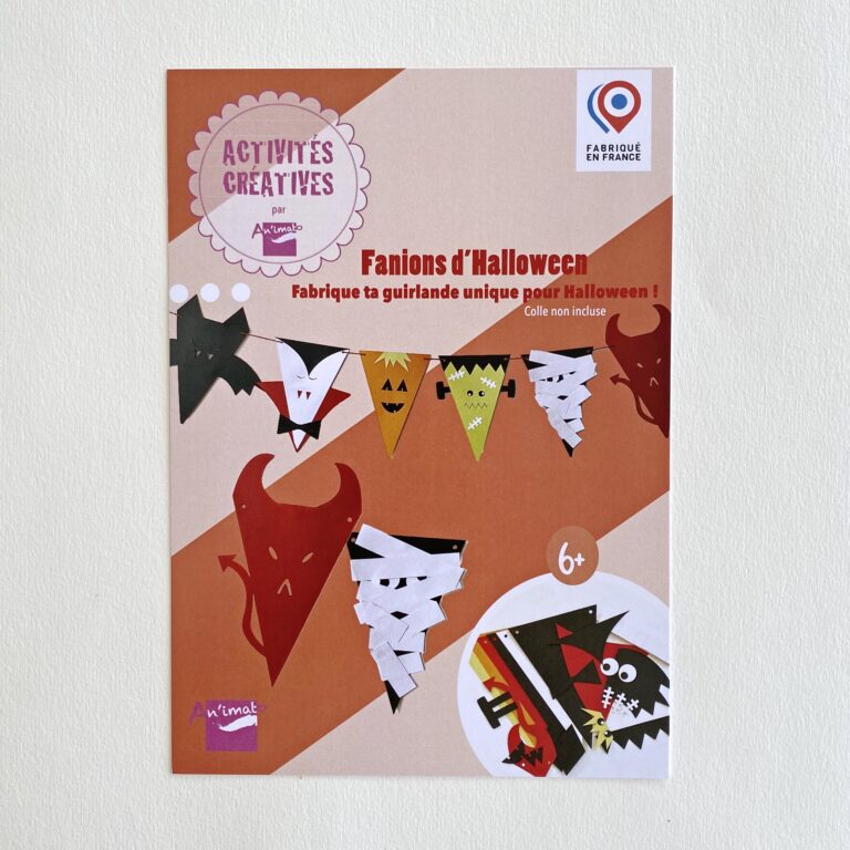 Kit Fanions d’Halloween en papier – à coller