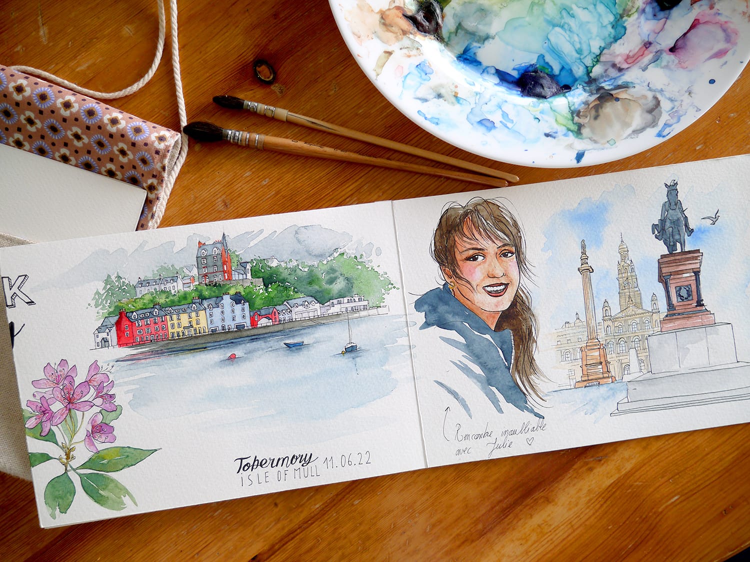🎨 Découverte du carnet de voyage à l&rsquo;Aquarelle ✈️