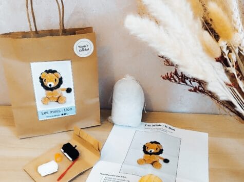 Kit crochet mini lion