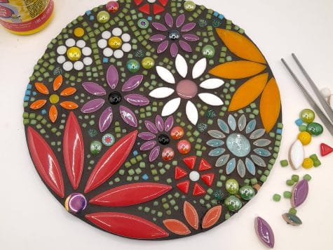 Kit Mosaïque ~ Tableau Floral Vif