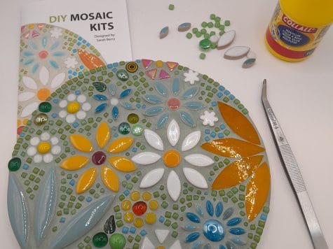 Kit Mosaïque ~ Tableau Floral vert