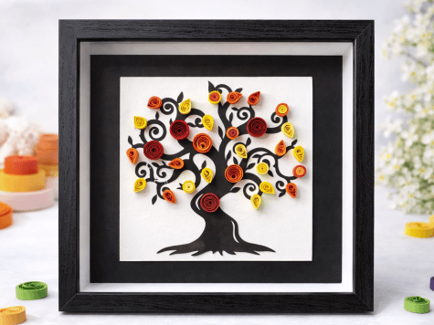 Kit DIY création en quilling arbre de vie