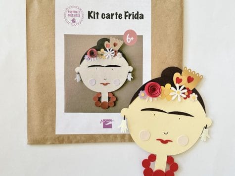 CARTE À CRÉER – Fabriquer une carte Frida – Hommage à Frida Kahlo