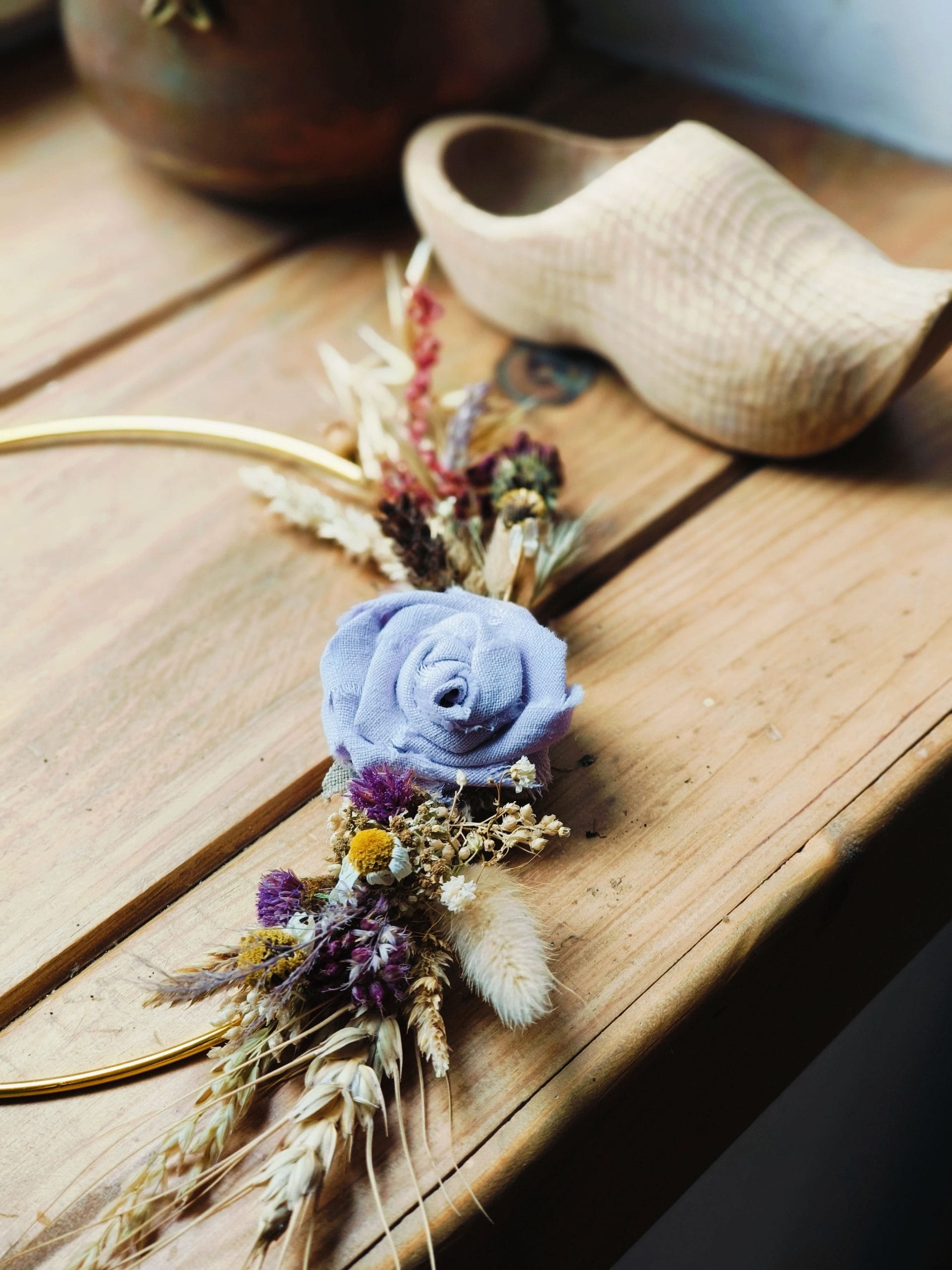 Atelier couronne de fleurs séchées