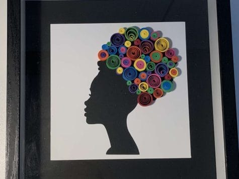 Kit DIY création en quilling visage femme