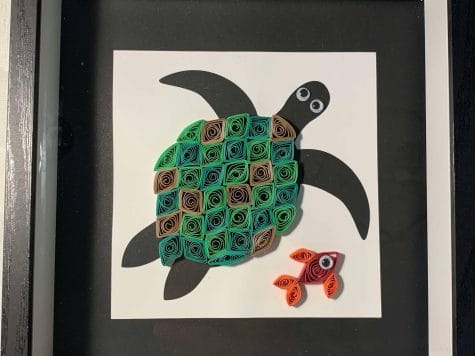 Kit DIY création en quilling tortue