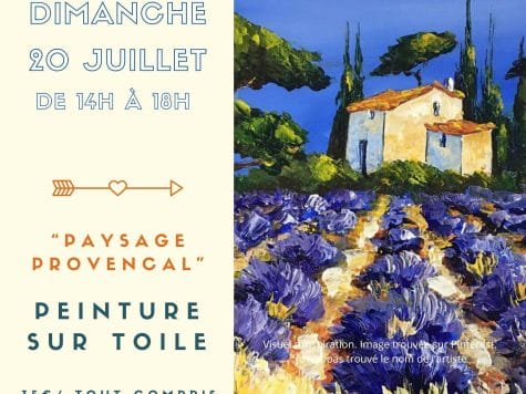 Peindre un paysage provençal