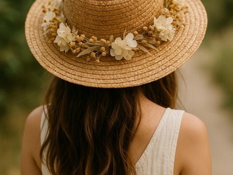 Chapeau de Paille Fleuri Niort