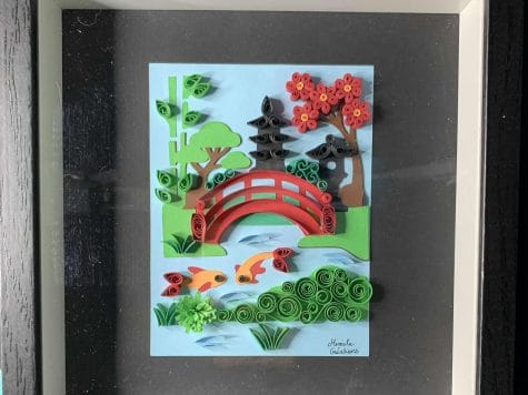 Kit DIY creation en quilling  Japon Jardin japonais