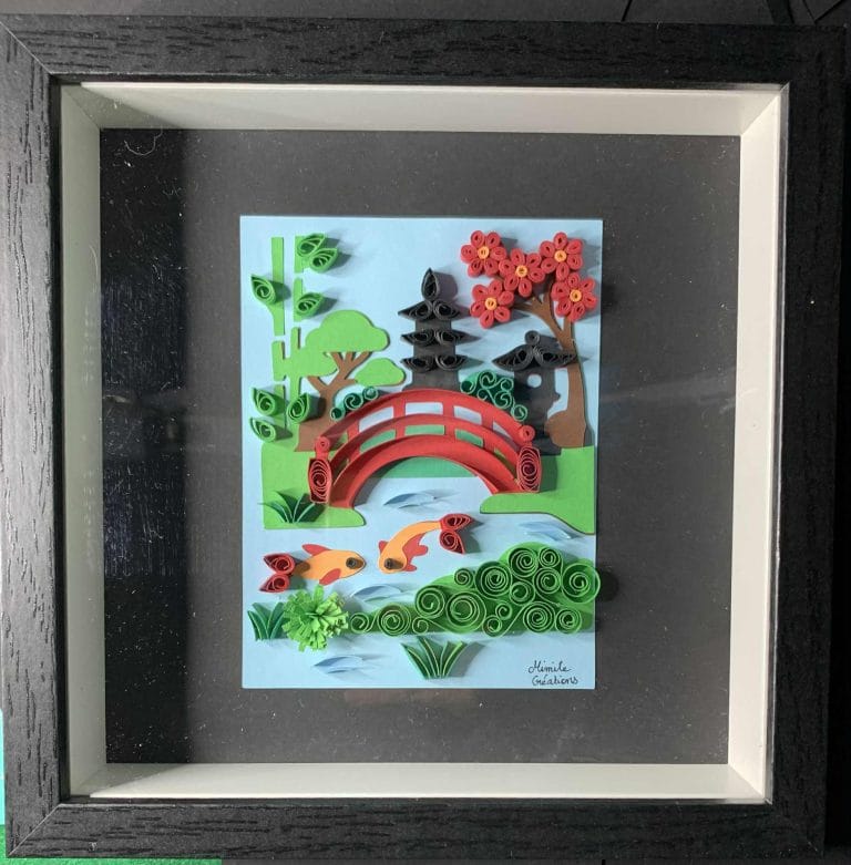 Kit DIY creation en quilling Japon Jardin japonais