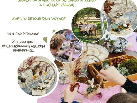 Atelier couronne de fleurs séchées Spécial PÂQUES