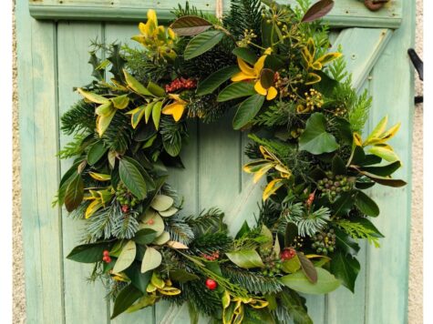 Atelier Couronne de Noël à Poitiers et Luchapt