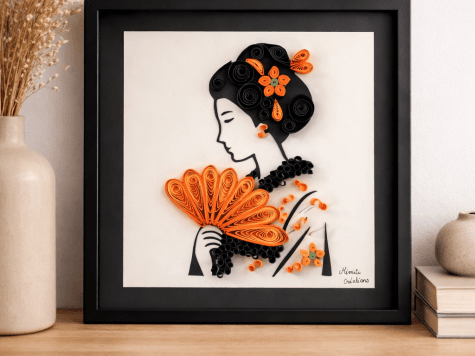 Kit DIY création en quilling  Geisha