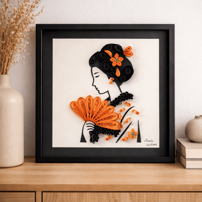 Kit DIY création en quilling  Geisha