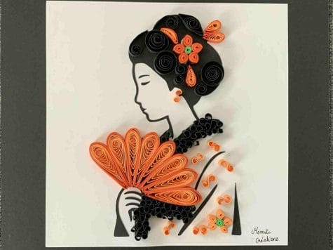Kit DIY création en quilling  Geisha