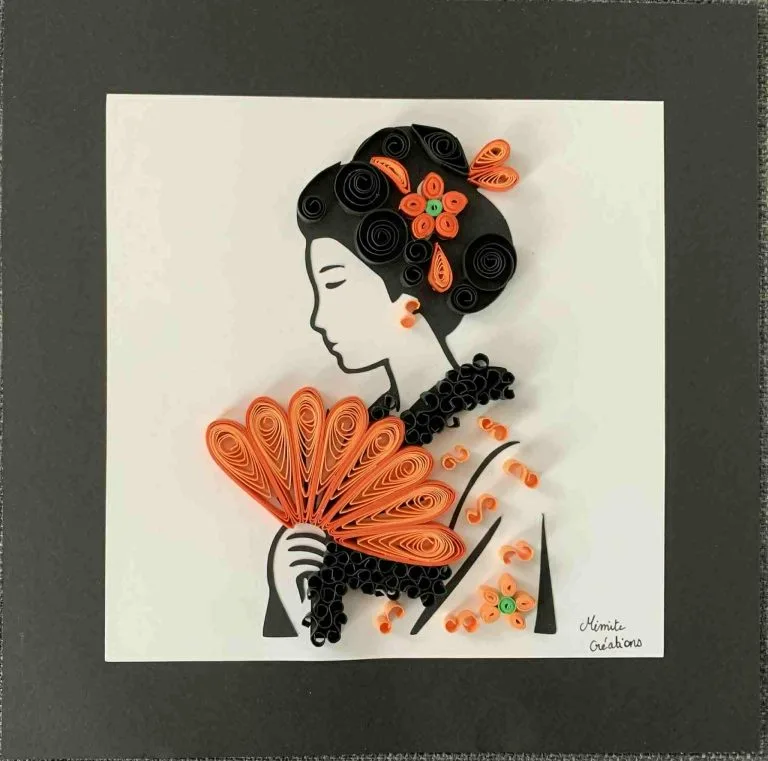 Kit DIY création en quilling  Geisha