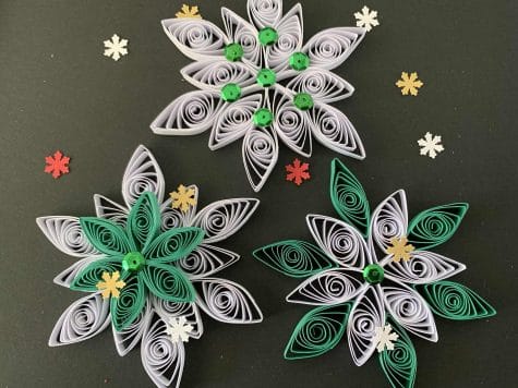 KIT DIY création en quilling Noël vert