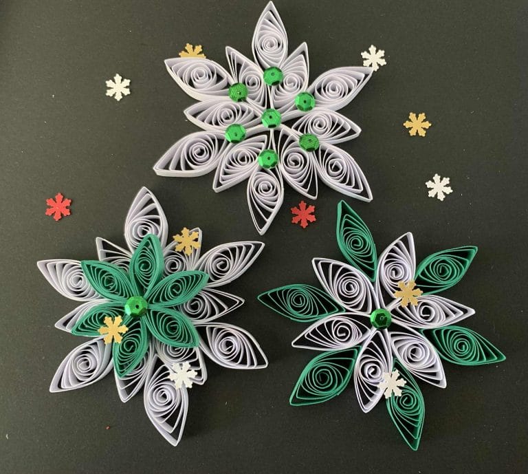 KIT DIY création en quilling Noël vert