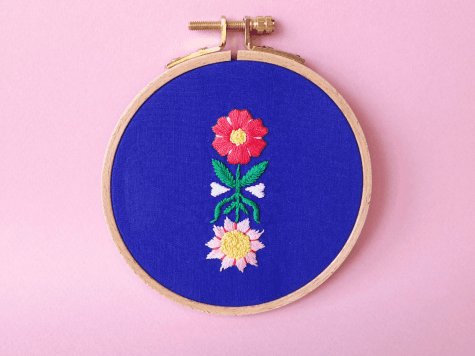 Kit de broderie Flowers in Love by Camille Cauvez