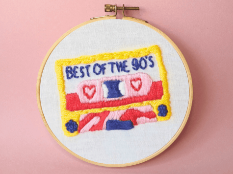 Kit de broderie Best of the 90’s Mixtape by Limistic