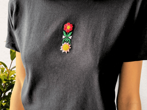 Kit de broderie Flowers in Love by Camille Cauvez