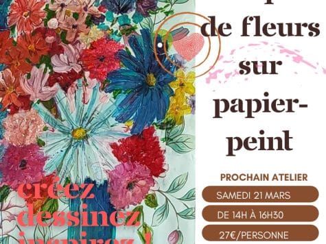 Peindre un bouquet de fleurs en grand format