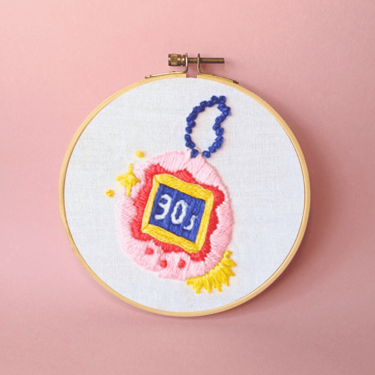 Kit de broderie Tamagotchi by Limistic