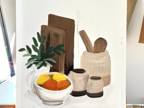 La peinture à portée de main