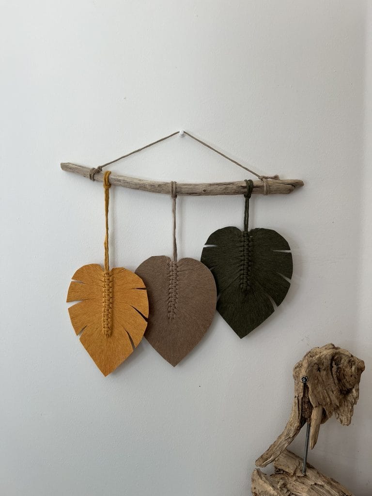 kit macramé 3 feuilles Houat