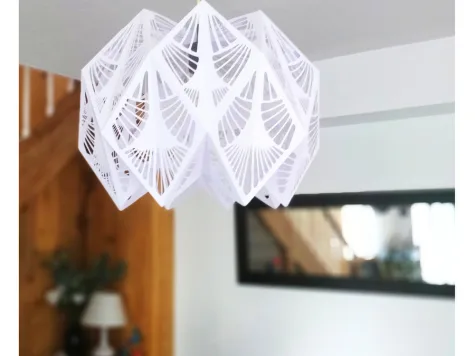 Fabrication d&rsquo;une suspension en papier ajouré