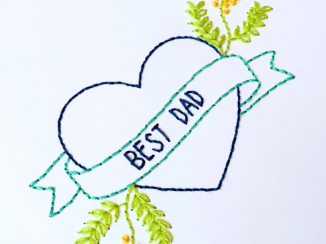 Carte à broder Best Dad