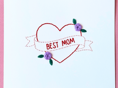 Carte à broder Best Mom
