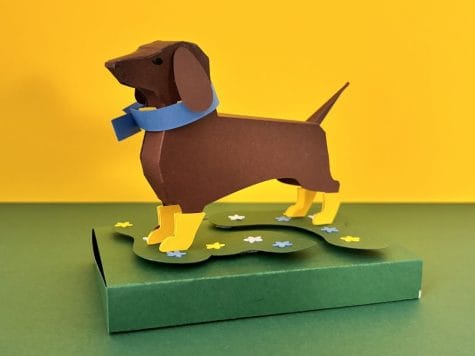 Kit paper art teckel