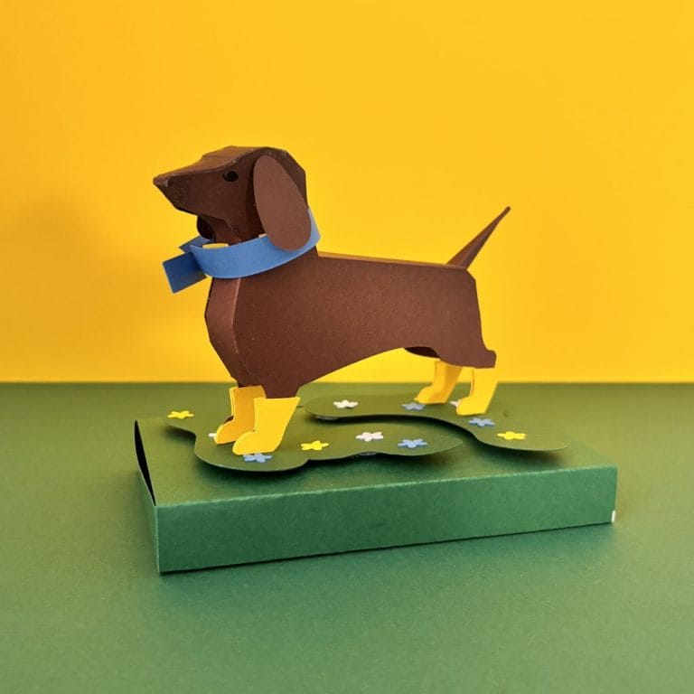 Kit paper art teckel